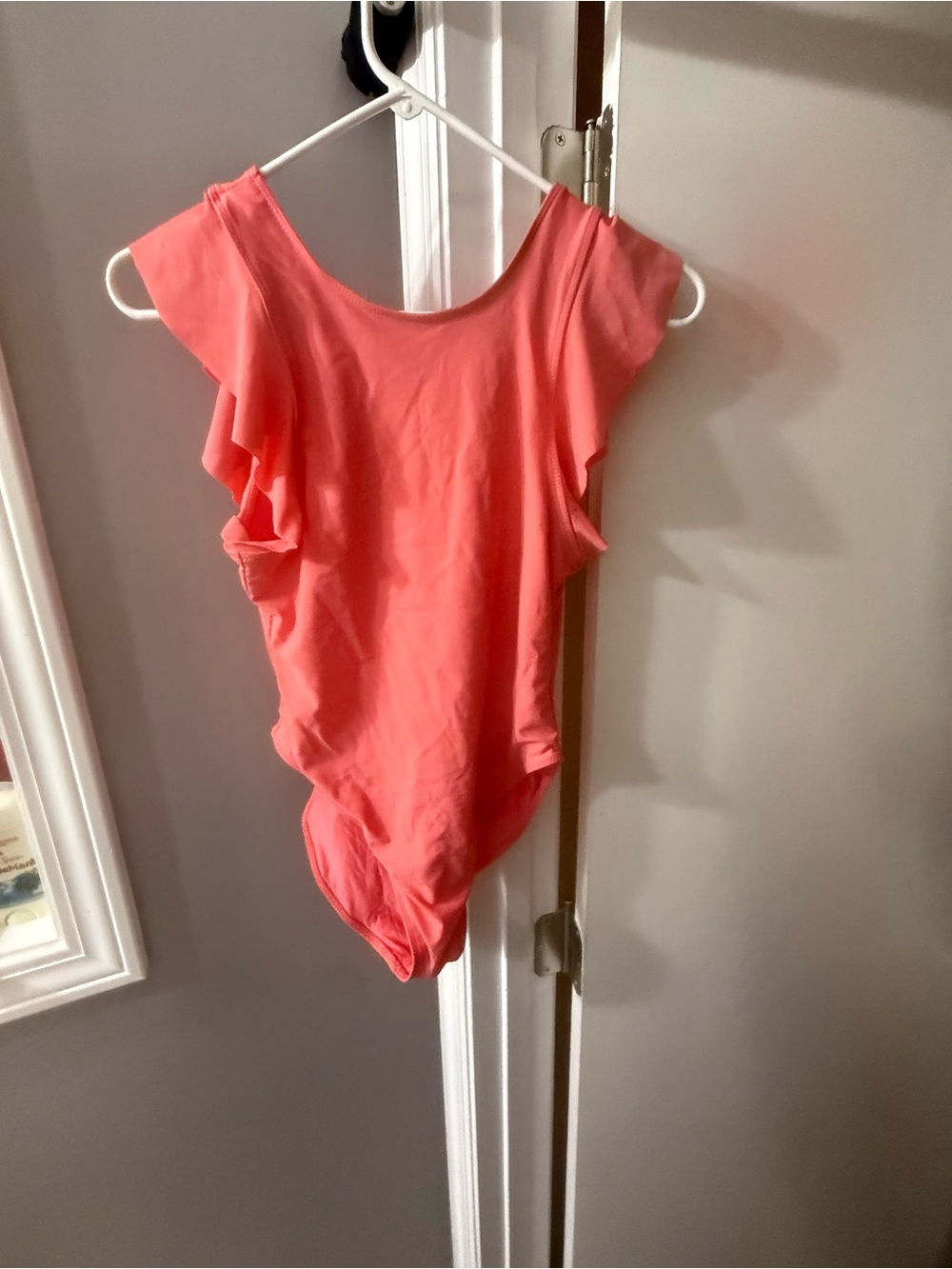 Double Zero Coral Ruffle One-Piece Swimsuit